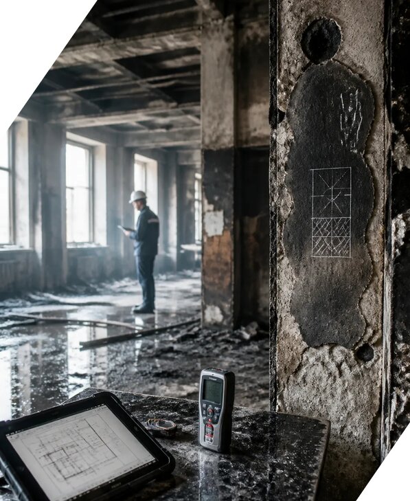 Обследование зданий после пожара в Барабинске от 15236 р. | ЭкспертизаРоссия