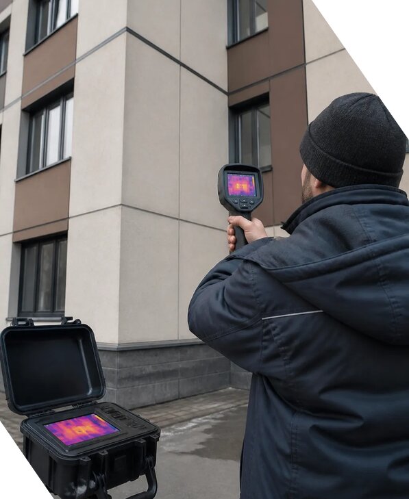 Тепловизионное обследование зданий и сооружений в Барабинске